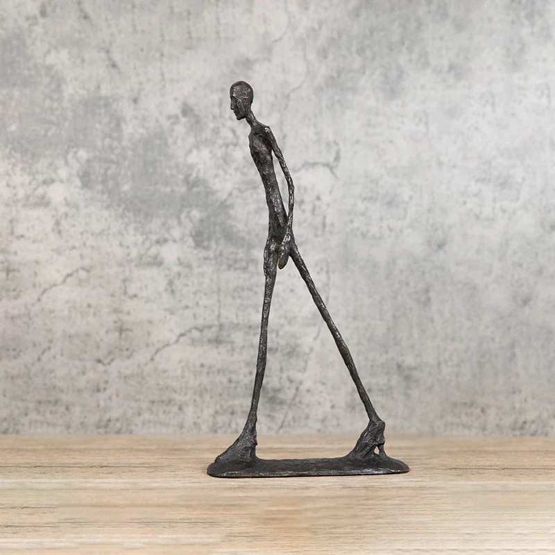 MGT Giacometti Bronze Sculpture Abstract Home Decoration Accessories Walking Statue Home Decoration  Modern Simple Walker