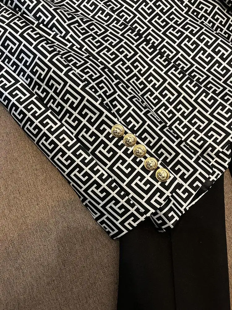 

New 2025 Star Personalized oulder Raising Geometric Pattern Embroidery One Button Suit Jaet A7069 Commute Sle Slim Fit ...