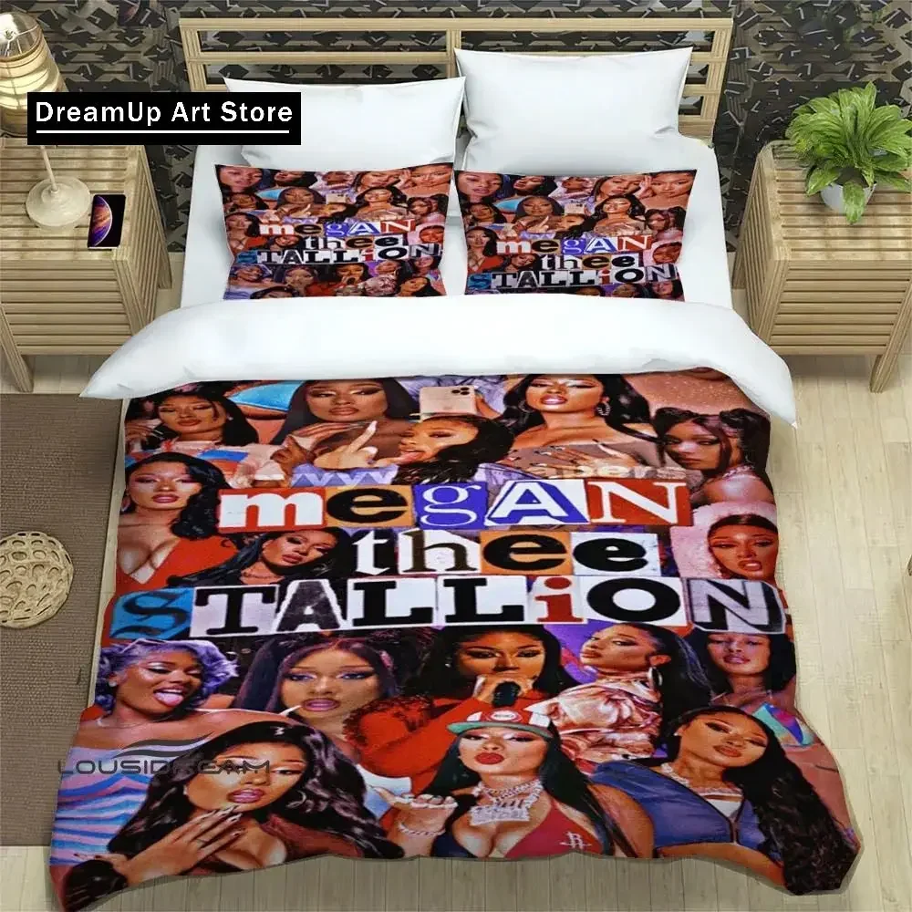 

Комплекты постельного белья рэпера Megan Thee Stallion, комплект изысканных принадлежностей, пододеяльник, комплект постельного белья, роскошные подарки на день рождения