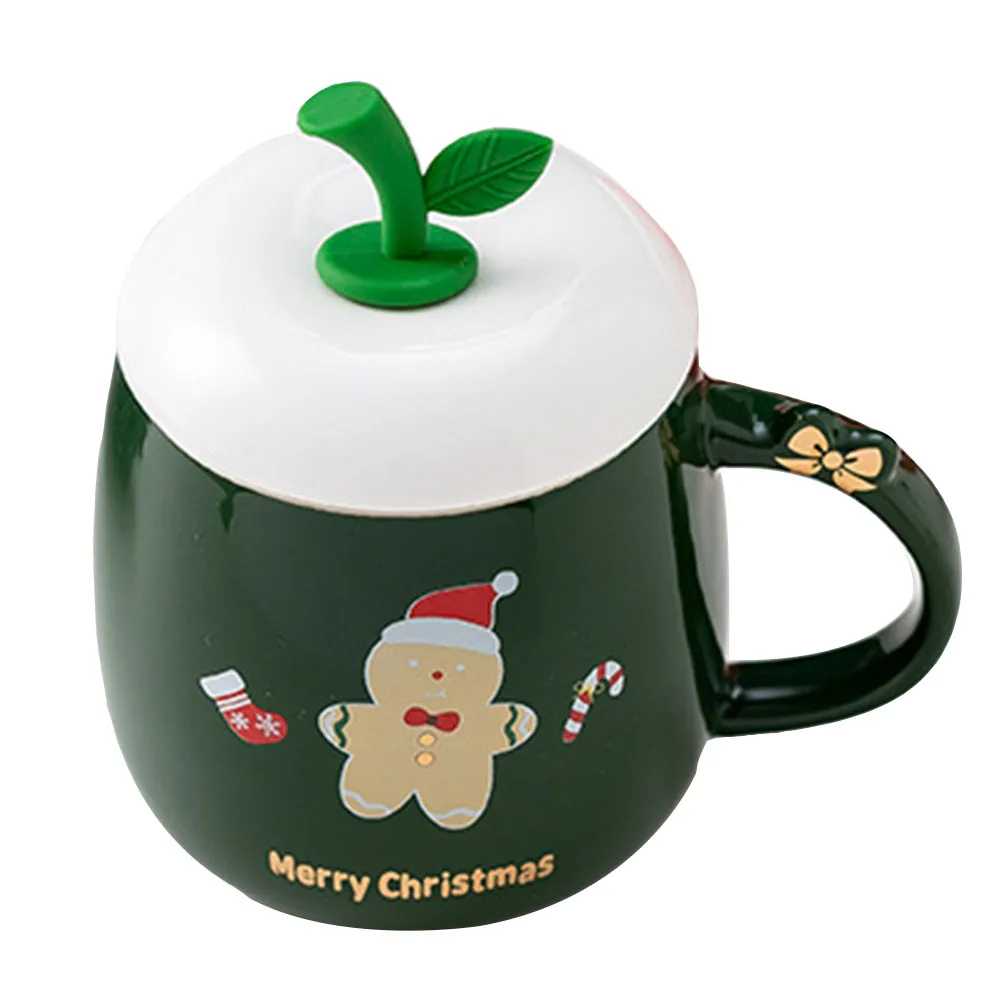 

1Set Adorable Christmas Mug Set Premium Ceramic Coffee Cup for Family Friends Gift Holiday Themed Drinkware Xmas Cup Kit