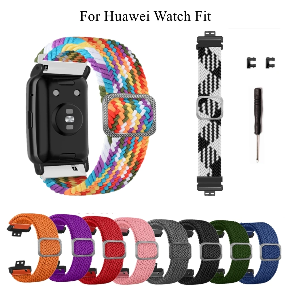 Nylon Armband für Huawei Watch Fit Band weich atmungsaktiv Sport Ersatz Armband Loop Armband für Huawei Fit Zubehör