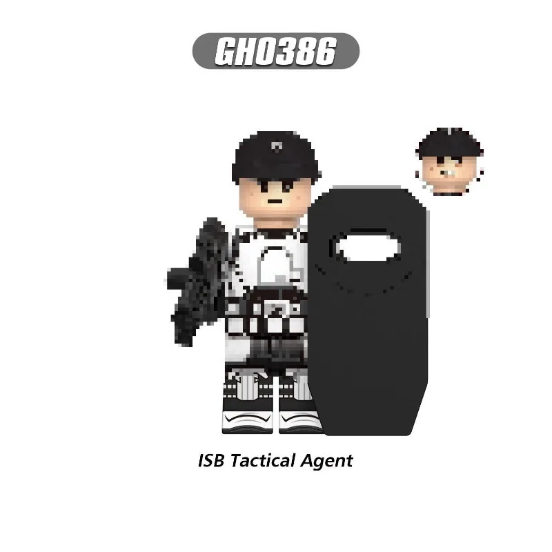 

Foreign trade goods G0152 planet series Amdo riot control troops assembled building block doll toy bags wholesale