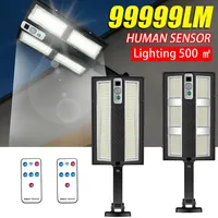 Powerful Newest Solar LED Lights Outdoor Solar Lamp Motion Sensor 4 Mode Waterproof IP65 Solar Garden Light Street Yard Lanter