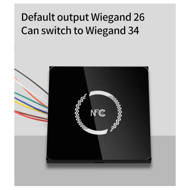 FFYY-جديد ثنائي التردد مقاوم للماء 125 كيلو هرتز + 13.56 ميجا هرتز تردد قارئ بطاقات التعريف بالإشارات الراديوية قارئ التحكم في الوصول WG26/34 إخراج CC86R #4