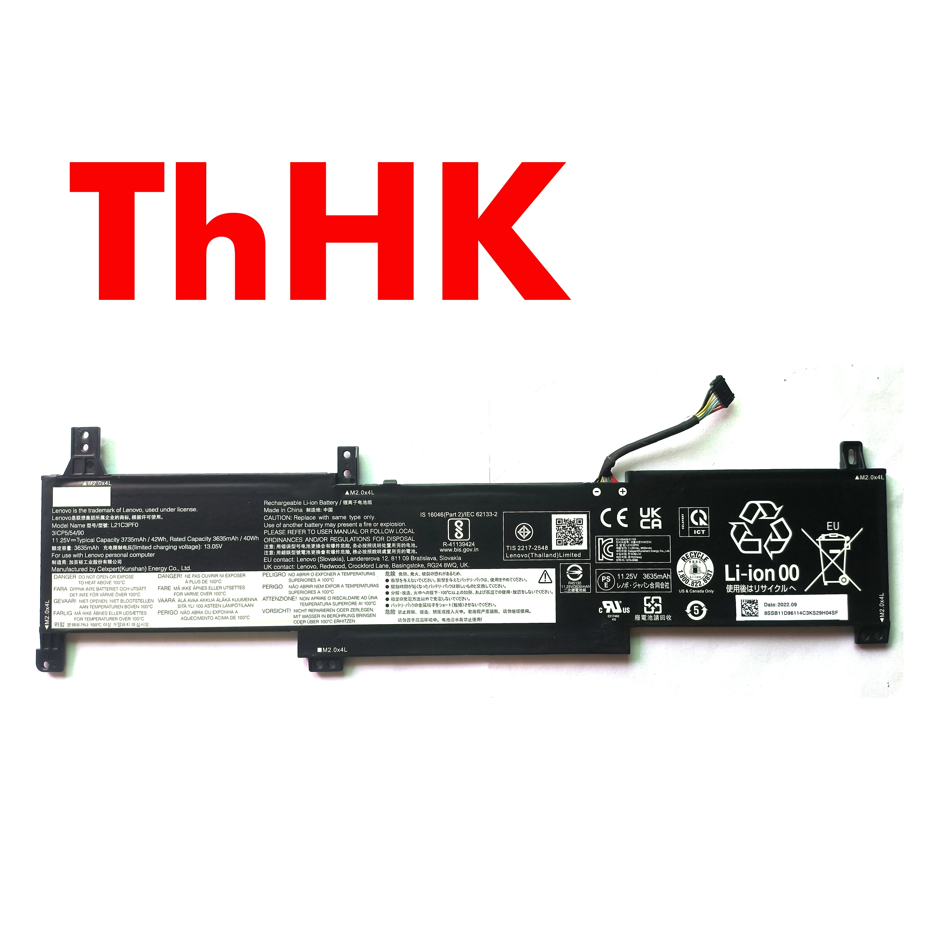 Genuine Original 42Wh L21C3PF0 L21D3PF0 L21L3PF0 L21M3PF0 Latop Battery For Lenovo Ideapad 14 ALC7 15 IAU7 V15 G2-ITL