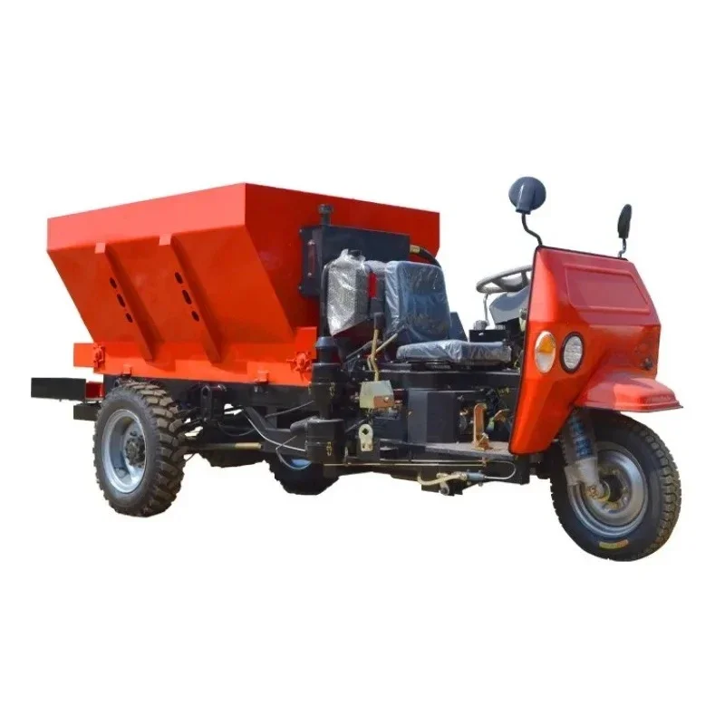 

Double disc solid organic fertilizer spreader