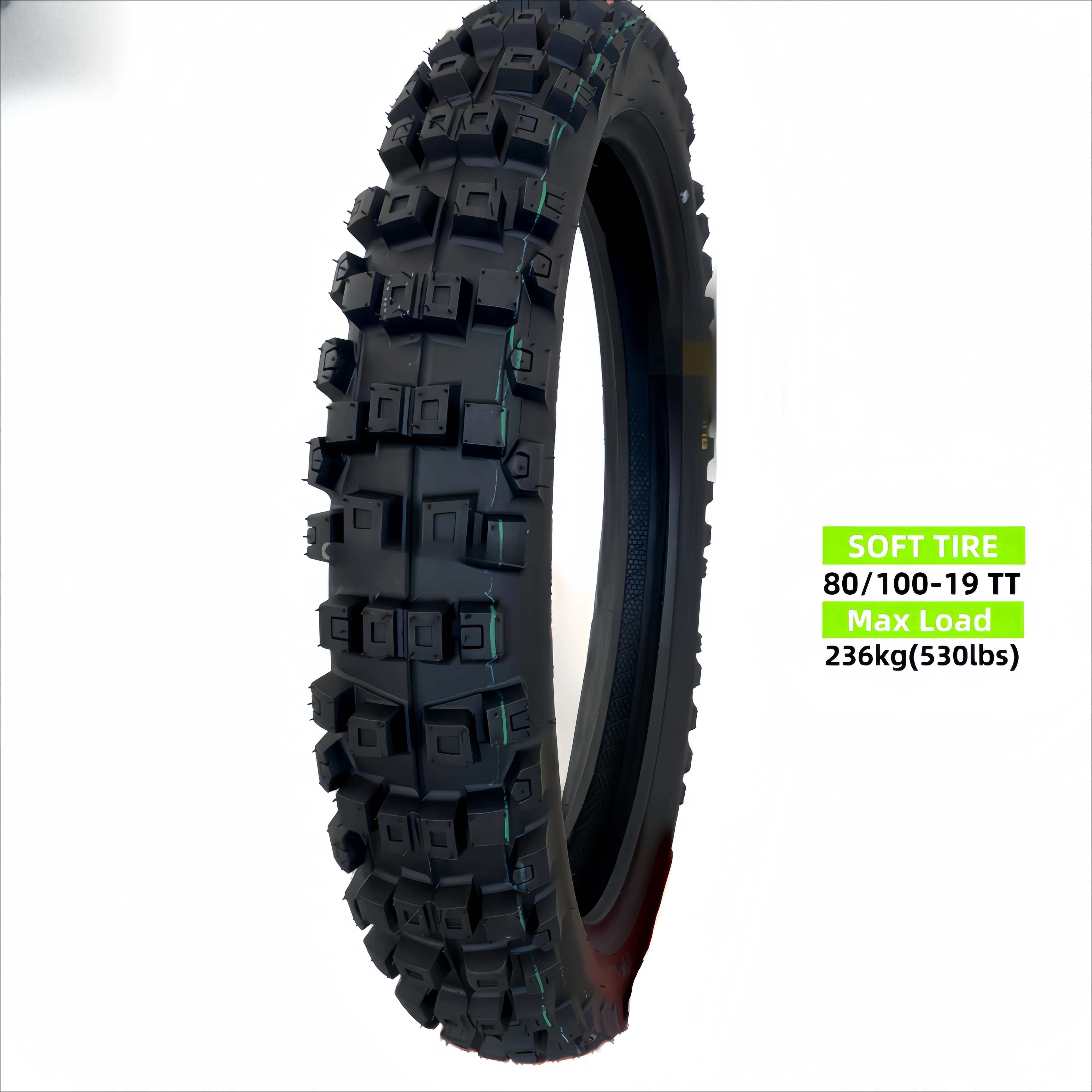 80/100-19 80/100r19 80-100-19 Enduro Motorcycle Tires (Super Sticky)