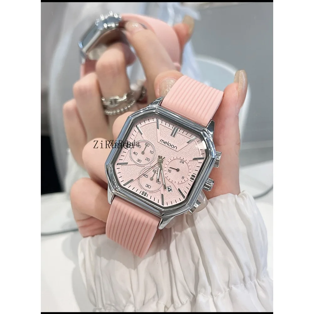 Orologio da donna con cintura in acciaio di alto valore, leggero, di lusso, alla moda, con temperamento