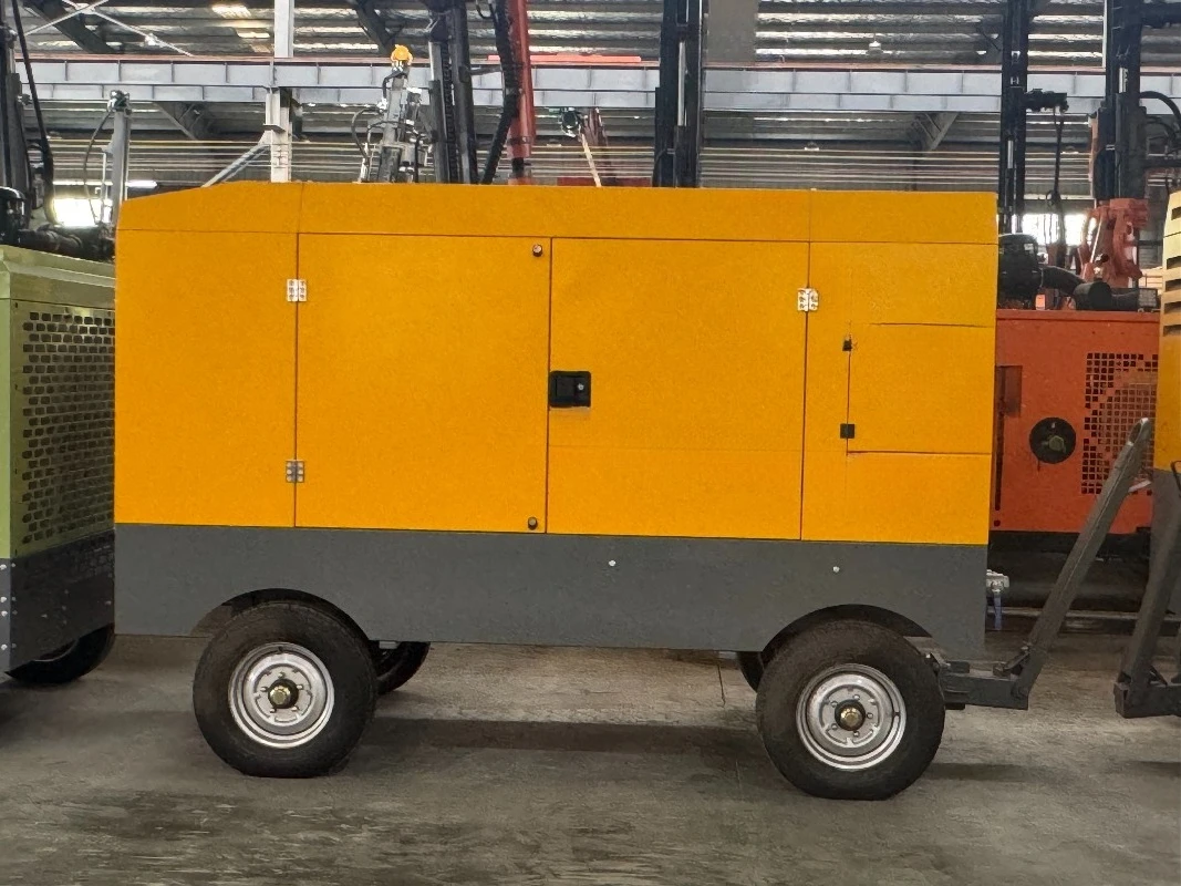 550CFM 15Bar Oil Injected Air Cooled Portable Engine Driven Screw Air Compressor Pump for Mining Drilling Rock Scaler - view 3