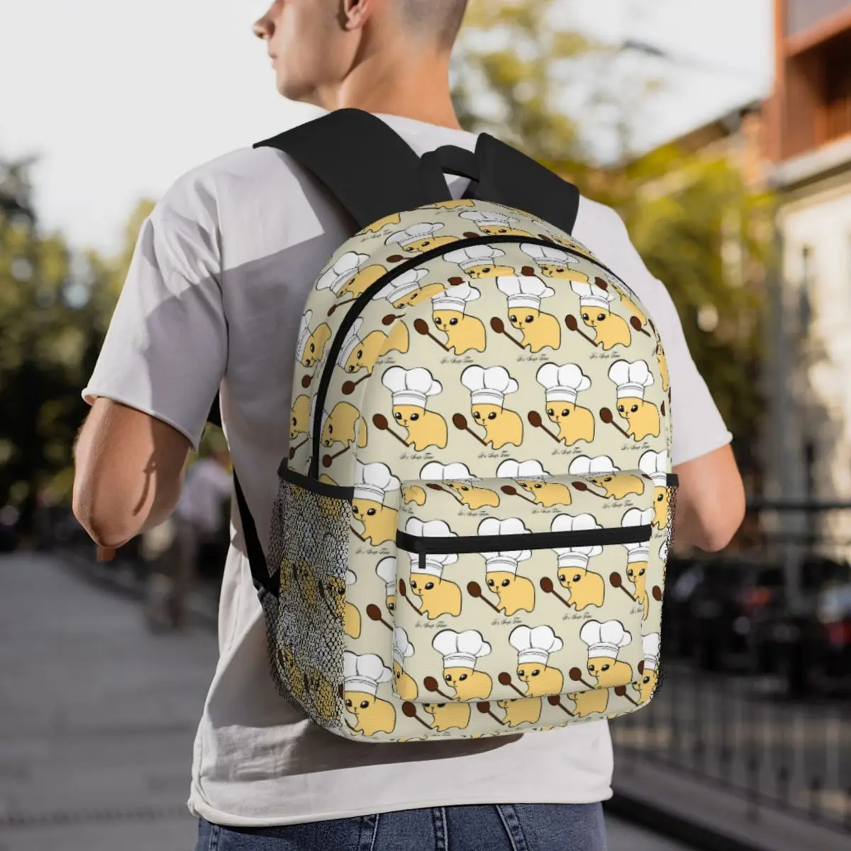 It's Soup Time Lemme Meme Soup Cooking Cat Kitten Backpack Student BookBag Children School Bag Shoulder Bags for Boys Girls