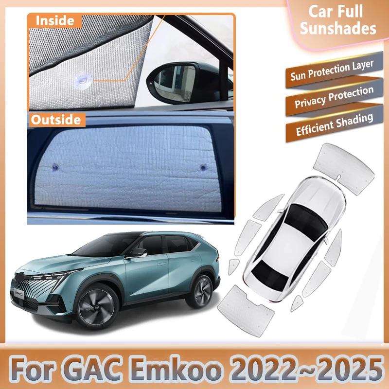 

Car Sunshade For Trumpchi GAC Emkoo 2022~2025 2023 2024 Sunscreen Protection Anti-UV Window Privacy Visor Cover Auto Accessories