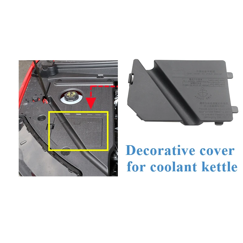 

For Geely Coolray SX11 Washing Kettle Cover Wiper Spray Kettle Cover Coolant Antifreeze Decorative Coverv 1pcs