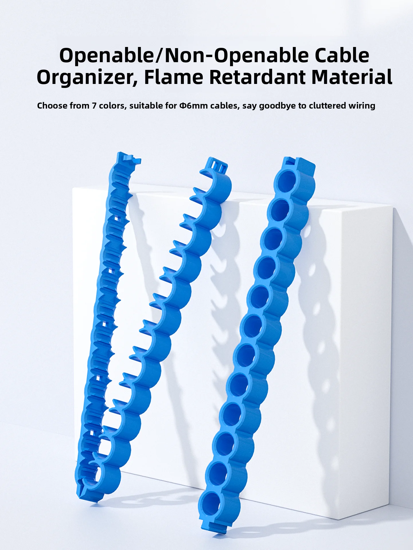 Plastic Cable Combiner φ6MM Hole Diameter Fixed Cable Organizer Cabinet Network Cable Super Five Six Class Storage Tool