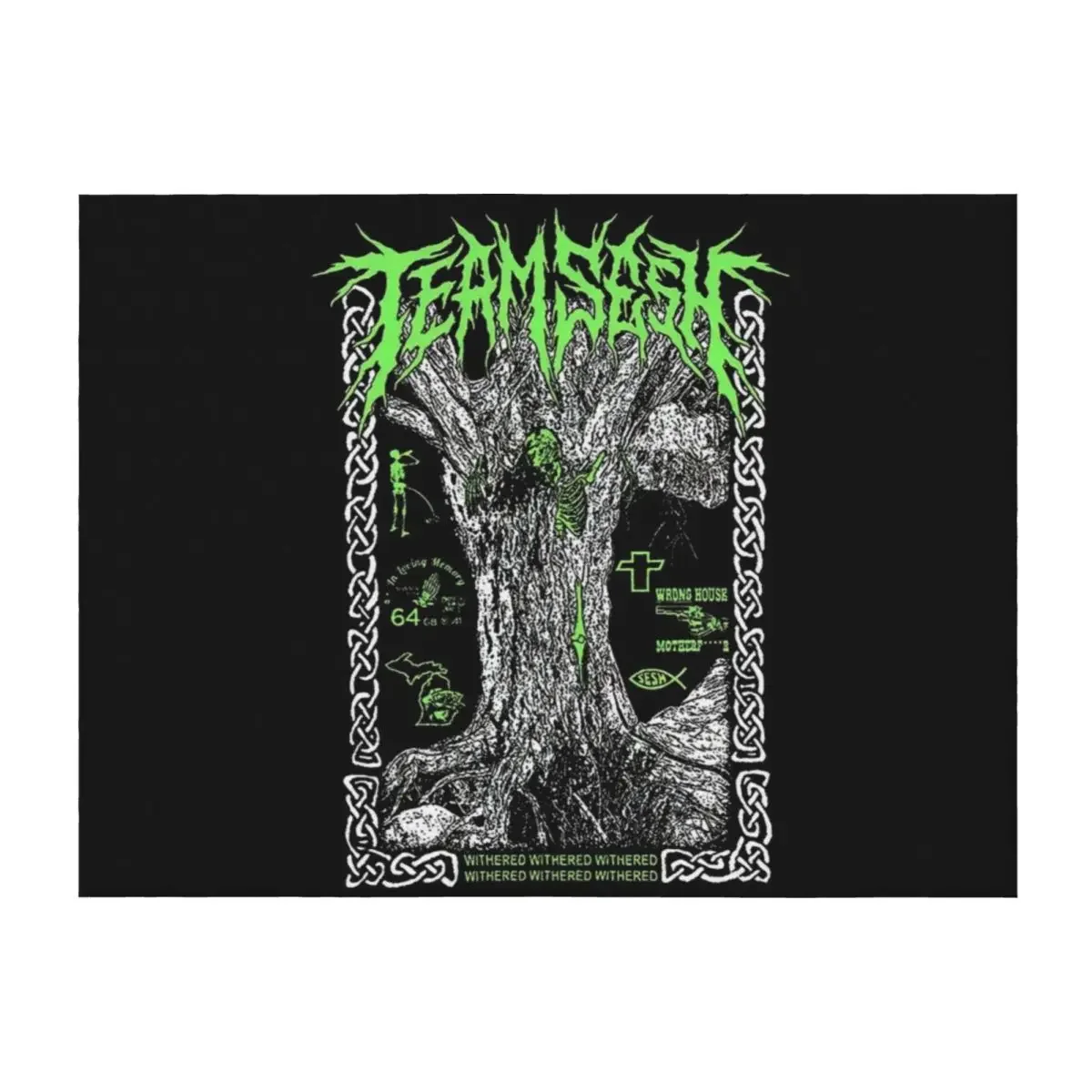 

Teamsesh Merch Throw Blanket Decorative Beds Shaggy Polar Stuffeds Blankets