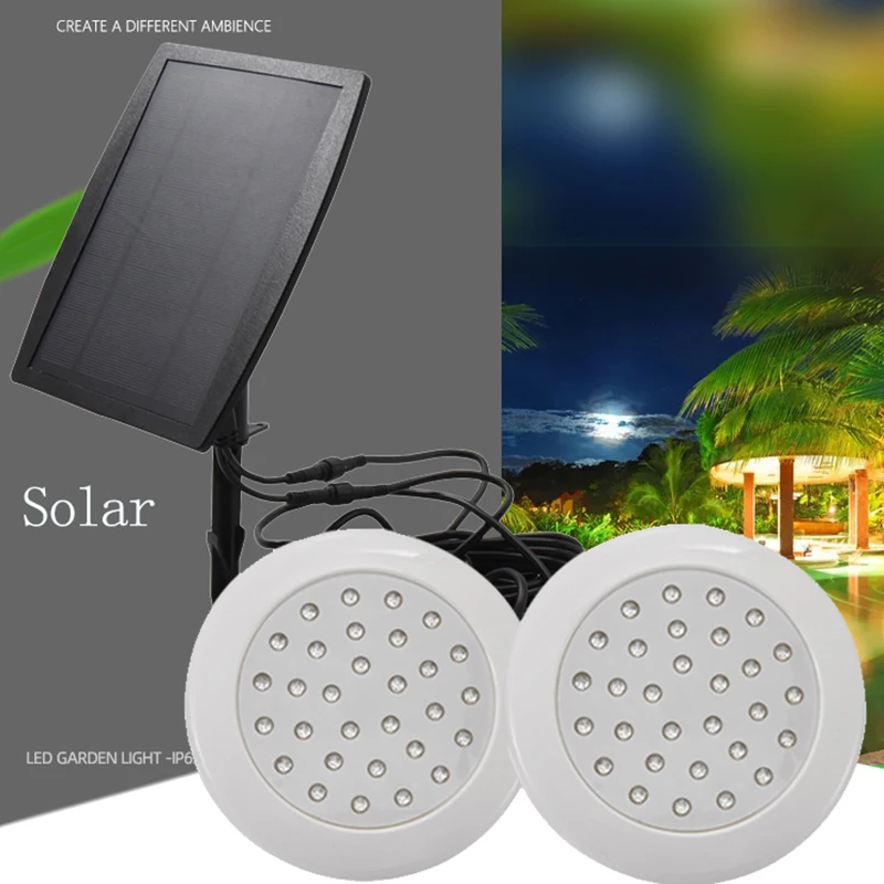 

Decorative LED Solar Charging Pool Light Recessed Resin Filled RGB Muti-colors 2 Years Warranty ABS PC Anti UV Small Volumer