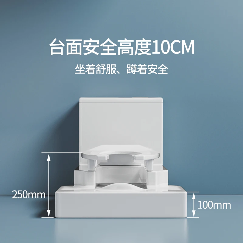 

Squatting and sitting dual-purpose pit-free squatting toilet seat is changed to squatting toilet artifact squattin