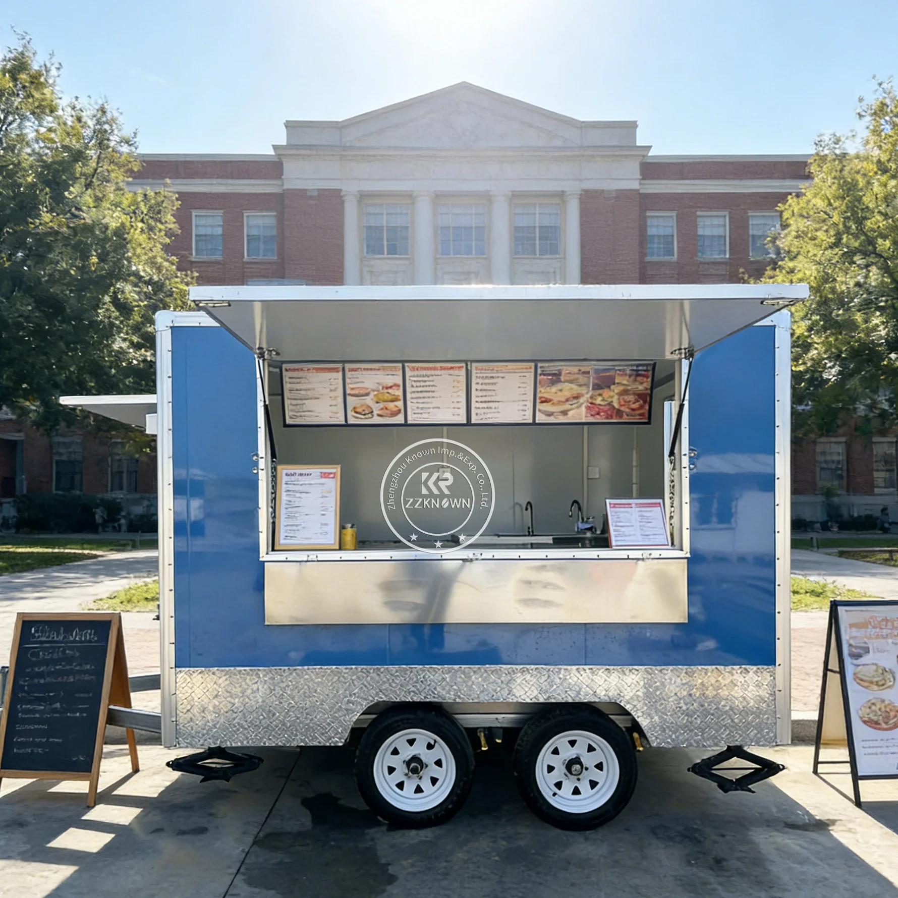 

Concession Van Burger Ice Cream Cart Professional Mobile Kitchen Truck Outdoor Pizza Food Truck Trailer Fully Equipped
