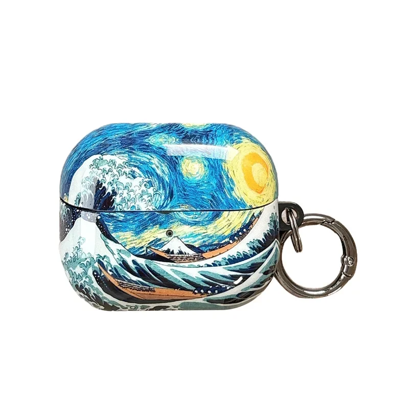 Suitable for Samsung Galaxy Buds3 Earphone Cover Oil Painting Flower for  Buds3Pro/FE Wireless Bluetooth Protective Cover - view 3