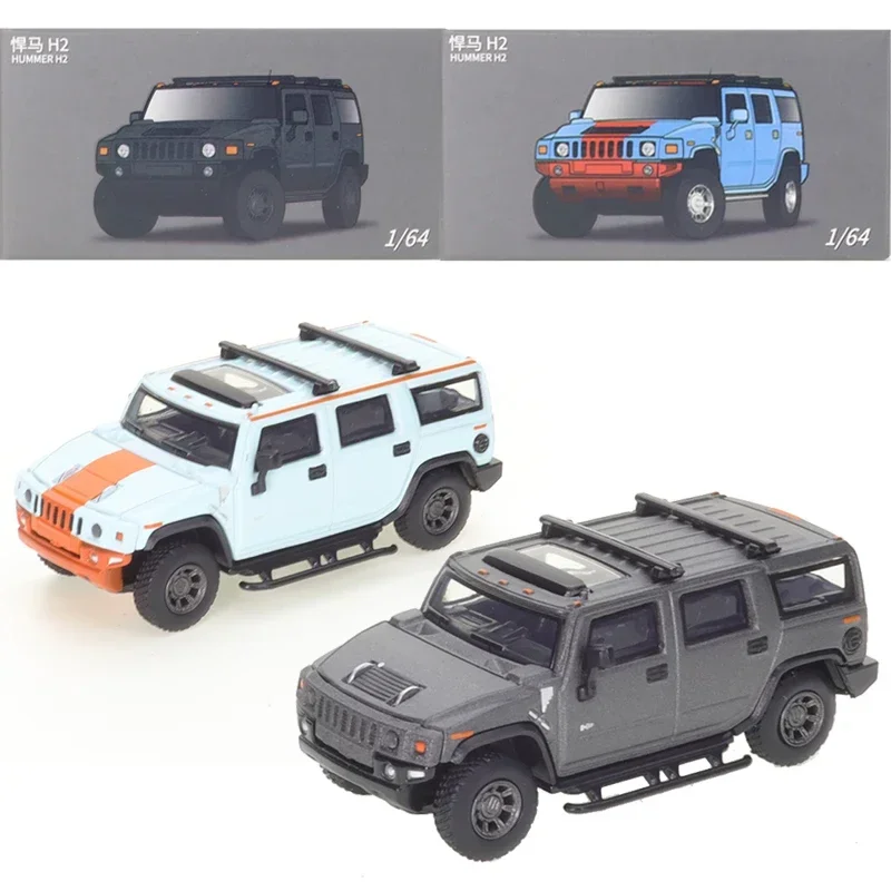 

JKM 1/64 Hummer H2 SUV Off-road Vehicle Petroleum Edition Cars Alloy Vehicle Die-casting Collection of car model toys ornaments