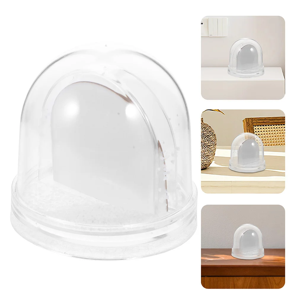 

1pc Snow Globe Photo Frame Diy Plastic Sublimation Blank For Heat Transfer Picture Display Globe Decorative Home Decoration Gift