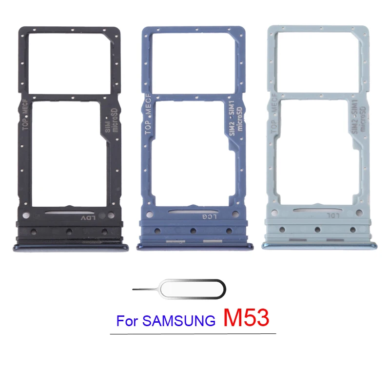 For Samsung Galaxy M13 M23 M33 M53 4G 5G Phone New Sim Chip Tray SD Card Reader Socket Slot Holder Part