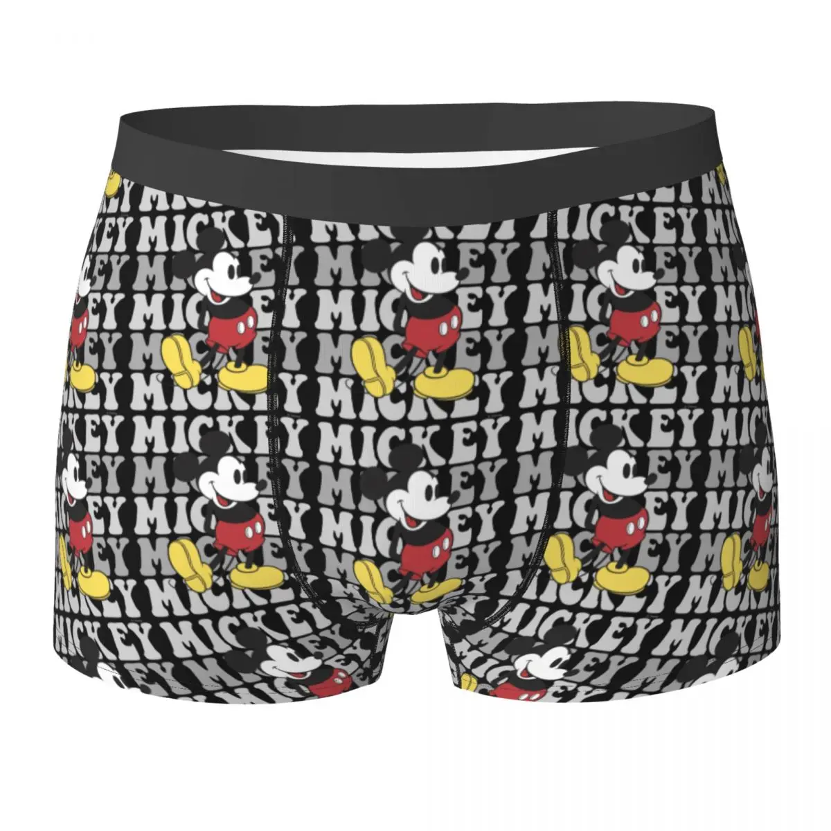 

Retro Mickey Mouse Underwear Male Panties Printed Breathable Boxershorts Hot Sale Boxer Brief Plus Size