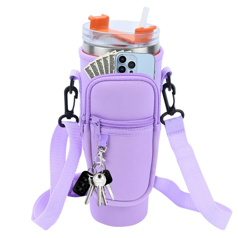 

SYW-40Oz Ice Cup Holder Thermal Bottle Holder Cup Bag Water Bottle Bag Customized Cup Holder Crossbody Cup Bag