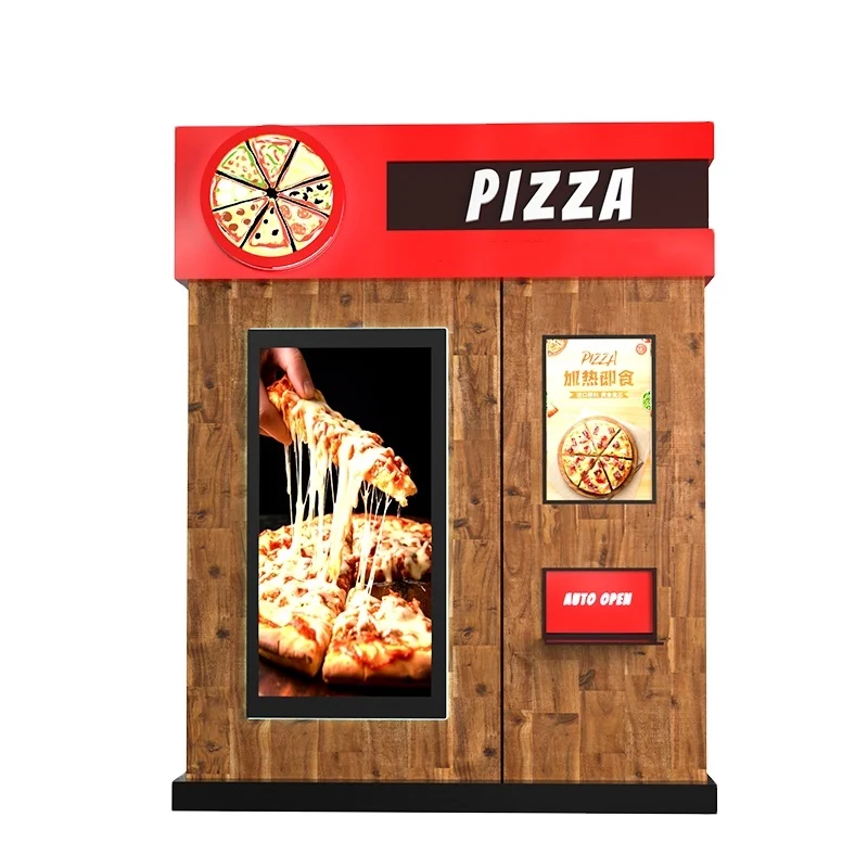 24 Hours Wholesale Vending Machine Automatic Pizza Making Vending Machine For Sale Hot Food