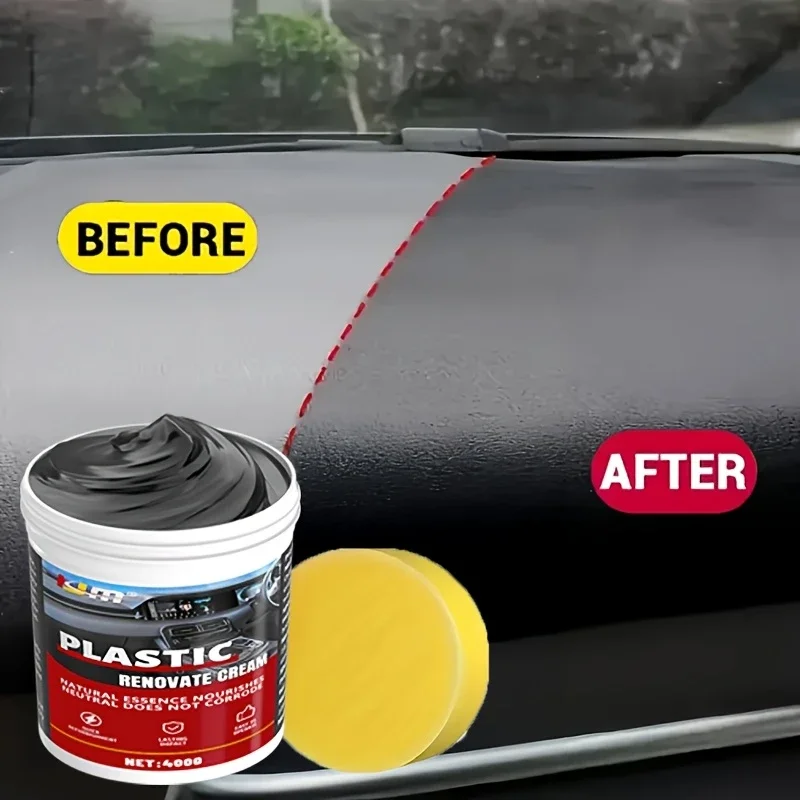 

Паста для полировки салона автомобиля, набор для ремонта и ухода за автомобильными деталями, черный блестящий воск для шин, крем для ремонта и ремонта пластика/глянца