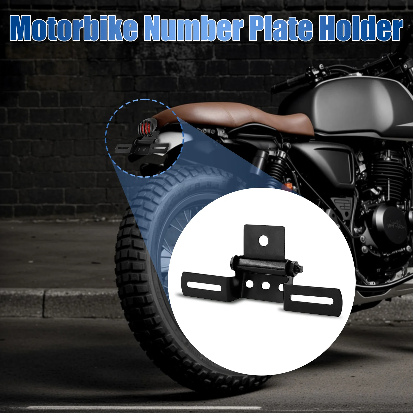 

Universal Motorcycle License Plate Holder Bracket Taillight Mount Support Number Plate Frame Holder Mount Motorbike Accessories