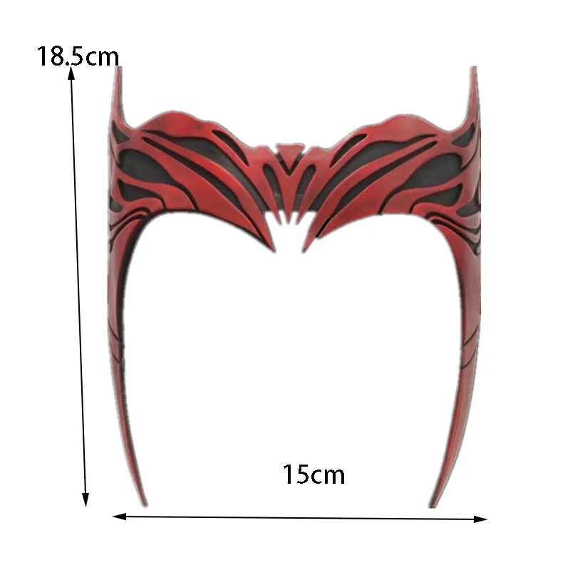 High Quality Movie Scarlet Witch Resin Mask Wanda Cosplay Masquerade Superhero Women Crown Adult Headband Halloween Masks Props