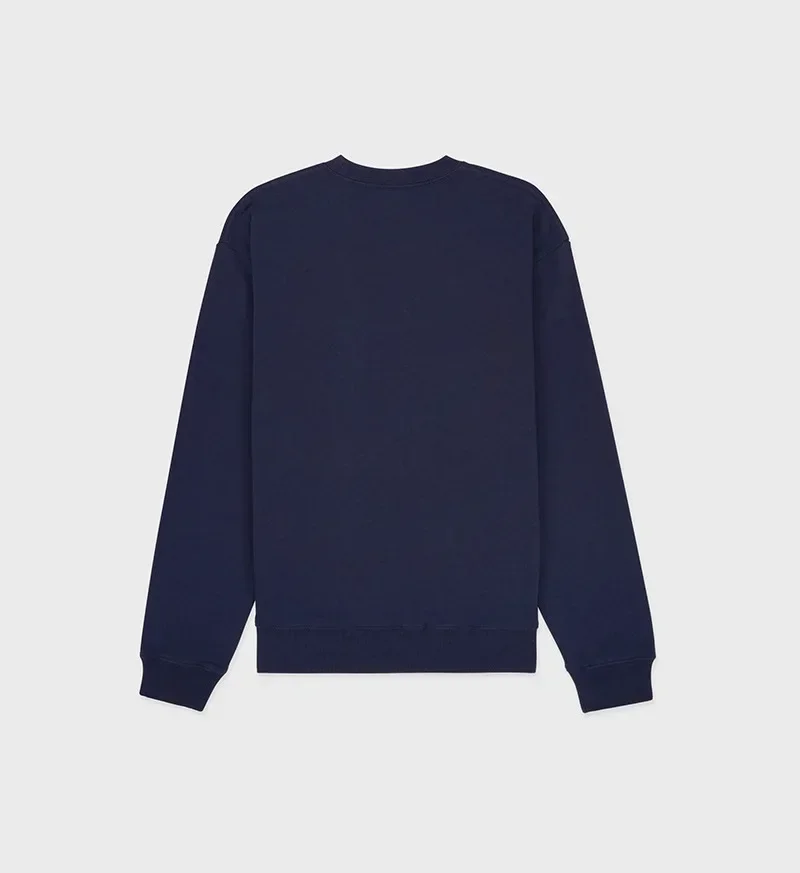 Women's Grey and Navy Sweatshirt Cotton Crew Neck Long Sleeve Relaxed Fit Autumn Winter Sweatshirt Female Winter Clothes Women