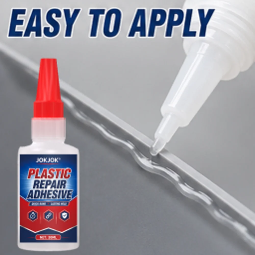 Plastic Stool Repair Glue - Instant Bonding with No Peeling! Quickly Fixes Cracks, Broken Legs, and Chipped Corners. High-streng