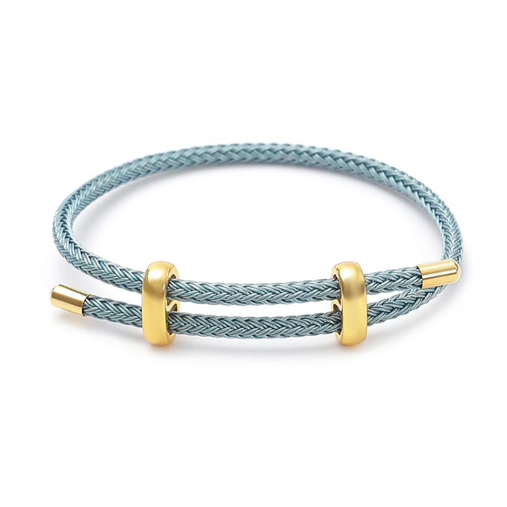 Handmade Woven Wire Rope Adjustable Bracelet, Luxury Gift