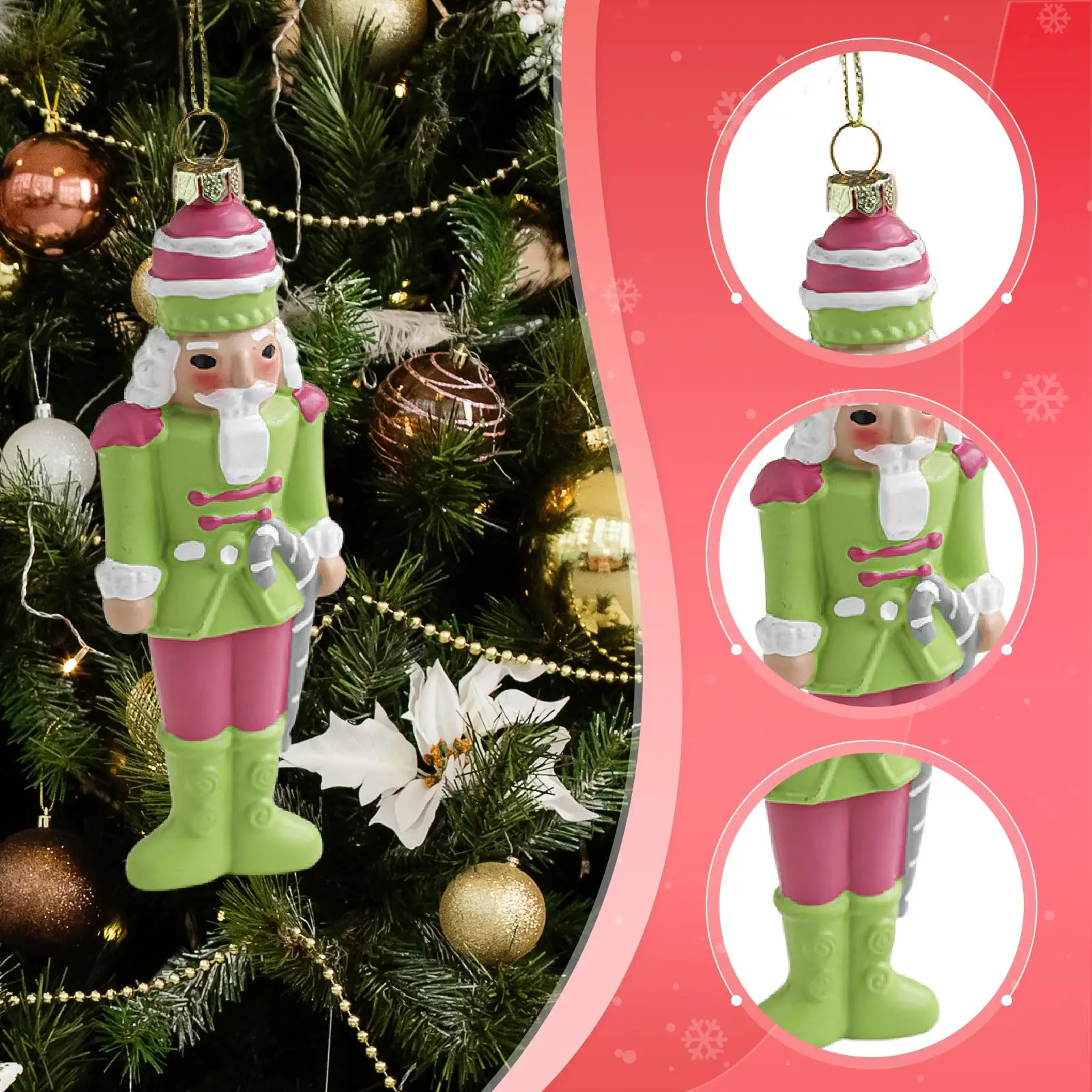 Nutcracker Hanging Ornament Figure Gift Xmas Tree Figure Christmas Decoration for Bedroom Crafts Mantle Home Cabinet Nutcracker Hanging Ornament Figure Gift Xmas Tree Figure Christmas Decoration for Bedroom Crafts Mantle Home Cabinet