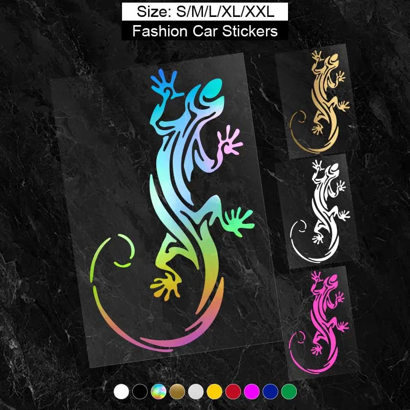 Classic Reflective Car Stickers Creative Gecko Car Body For Trucks SUV Car Window Bumper Laptop Decals