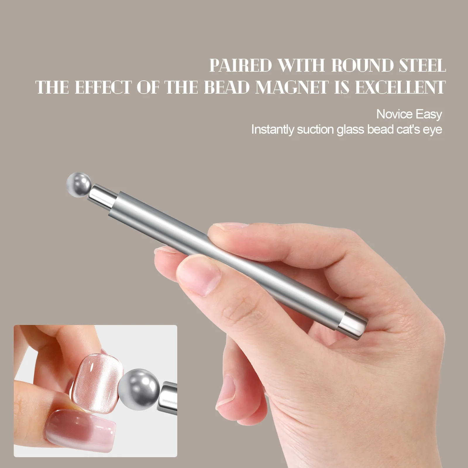 مزدوج الرأس القط العين مسمار قلم مغناطيسي تمتص الزجاج حبة/الفرنسية/مائل ضوء المغناطيس عصا ل هلام البولندية مانيكير تصميم أداة #3
