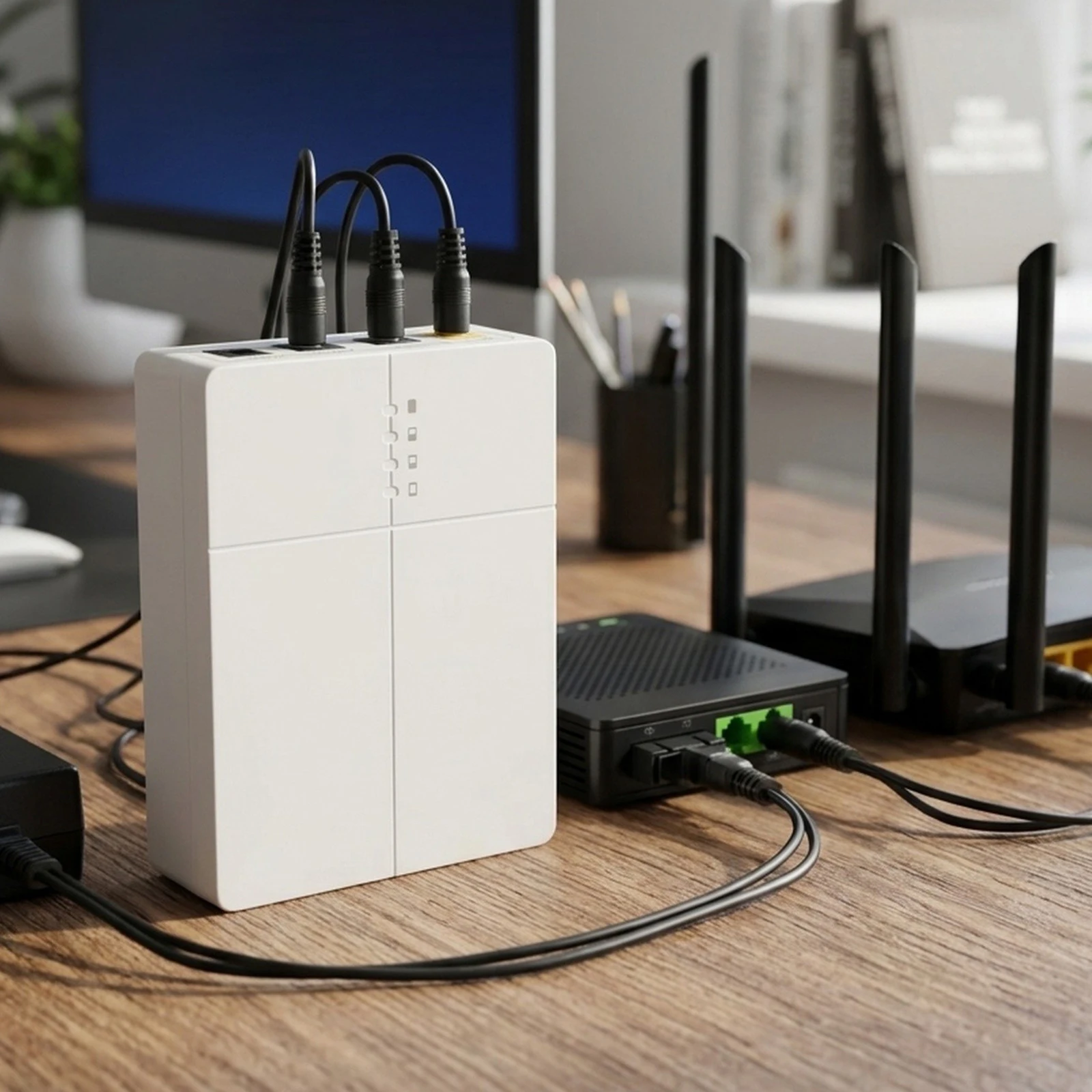 12V Power Supply for ups Backup Power Up To 6 Hours Backup Input Current 3A 500 Charge Cycles Power Supply For Router And Modem