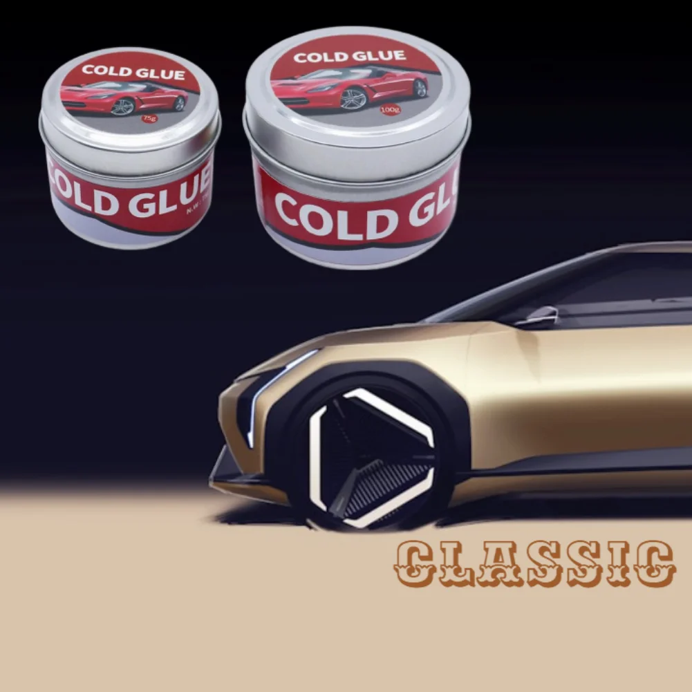 75/100g 1/2PCS Auto Dent Professional Repair Cold Glue Body Dent Car Quick Repair Pull-out Remover Auto Sheet Metal Repair Tools