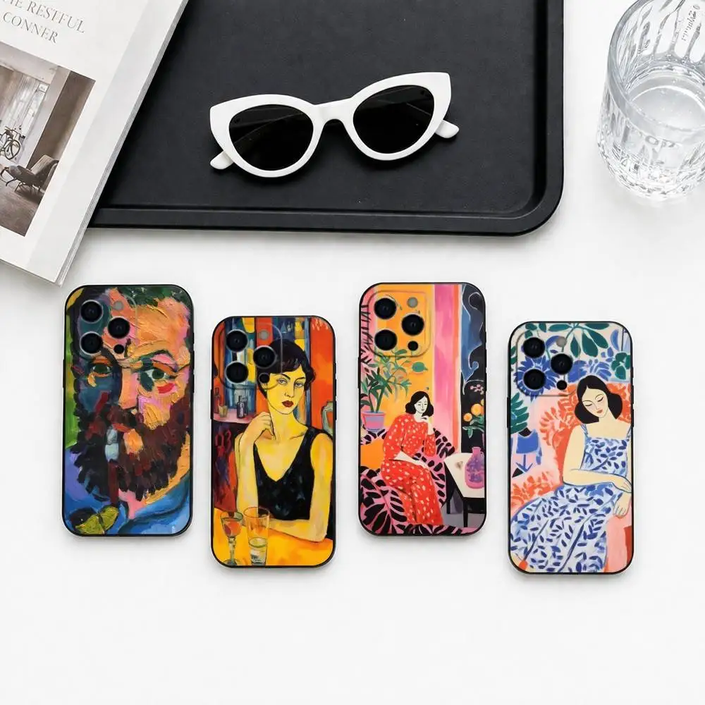 

Oil-l painting-g mechanism-m Phone Case For iPhone 17,16,15,14,13,12,11 Plus,Pro Max,XS,Soft Silicone Black Cover
