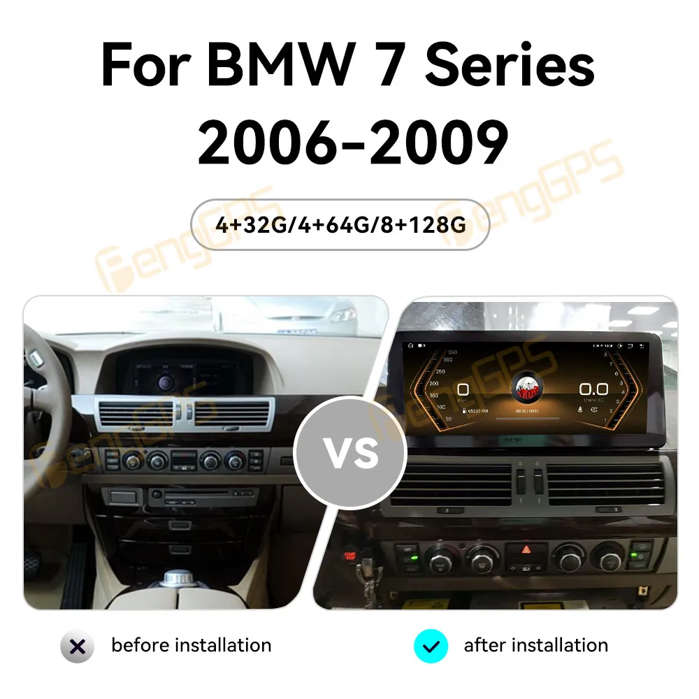 For BMW 7 Series E65 E66 2001 -2008 Android Car Radio 2Din Stereo Receiver Autoradio Multimedia Player GPS Navi Head Unit Screen