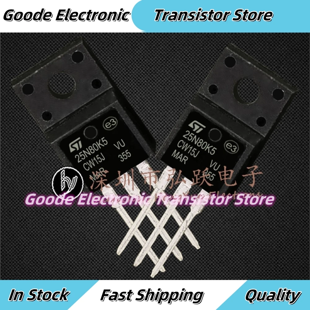 10PCS STF25N80K5 25N80K5 TO-220F  800V 19.5A  Fast Shipping Best Quality