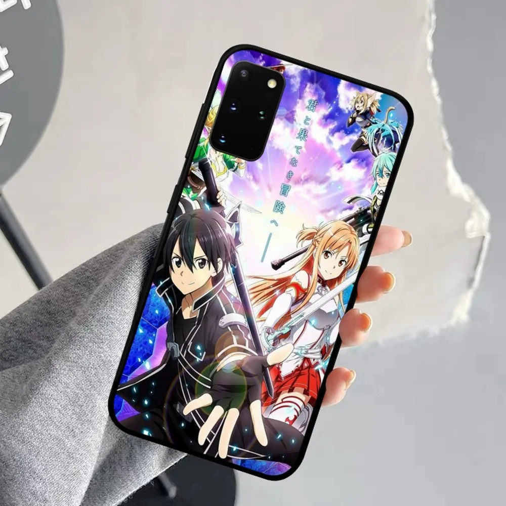 Schwert Kunst Online-Handy hülle für Samsung s 9 10 20 21 22 23 30 23plus Lite Ultra Fe S10Lite Fundas