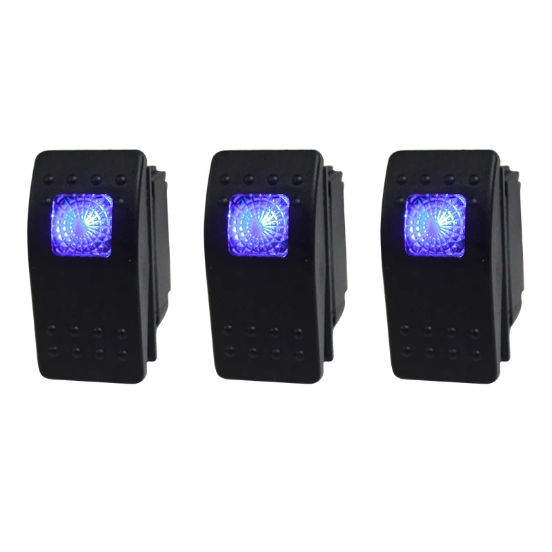 TYTXRV RV Accessories 12V/24V 10 Gang Control Switch Panel with Blue Lamp Waterproof Rocker Switch for RV Trailer Bus Marine