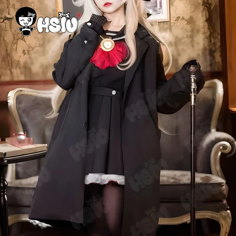 

Niyaniya Cosplay Costume HSIU Black Uniform Skirt suit Coat Hat Full Costume Game Blue Archive Cosplay Clothing