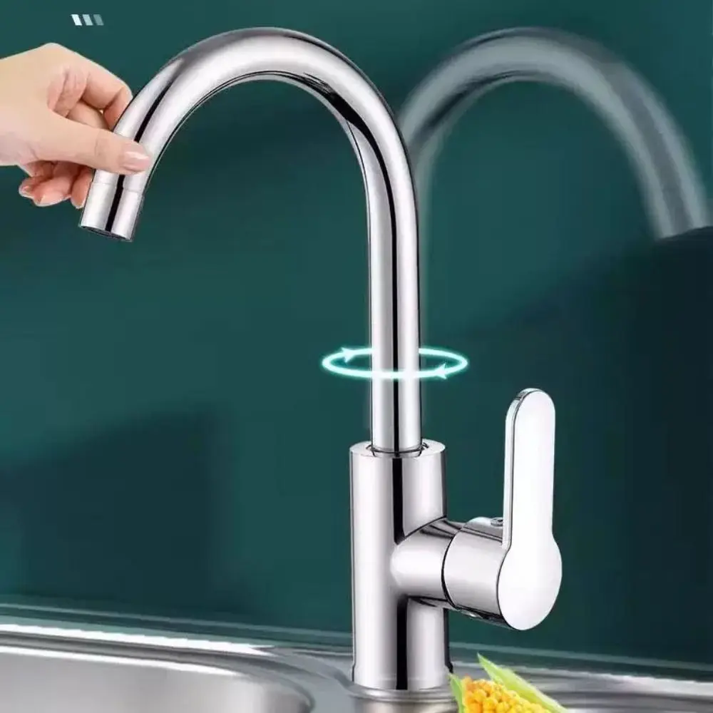 

Rotatable Kitchen Faucet Universal Adjustable Mode Single Cold Water Faucet Deck Mounted Stainless Steel Kitchen Water Tap