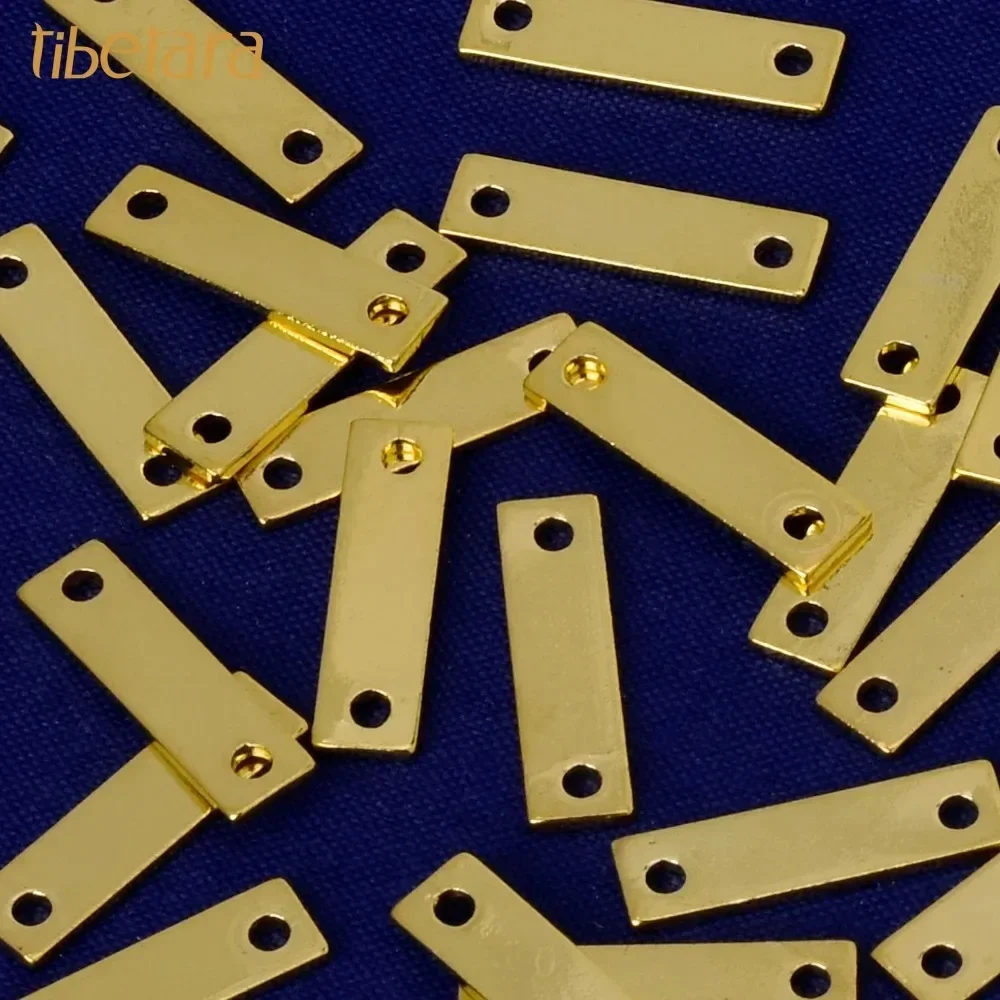

20 Pcs Necklace Bar Blanks - DIY Stamping Jewelry Supplies 0.8mm X 4mm X 15mm Wholesale Metal Bars for Crafting