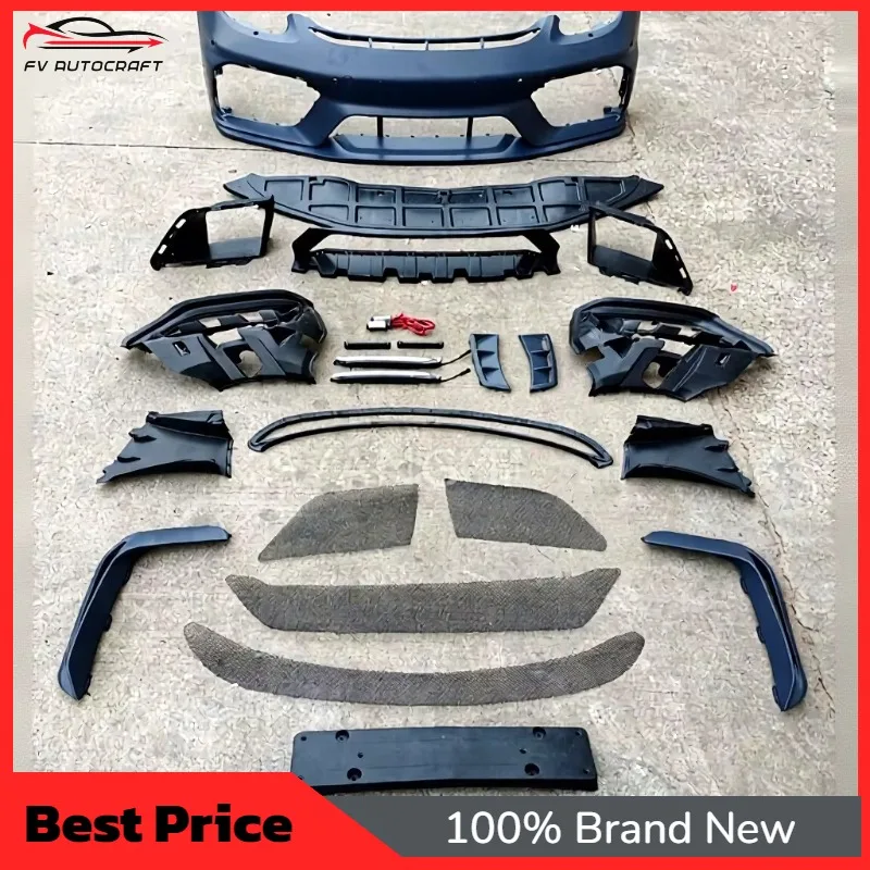 【2026】New High Quality PP Plastic For Cayman Boxster 981 For Upgrade Bumper Kit With Screw-On Installation And Includes Screws
