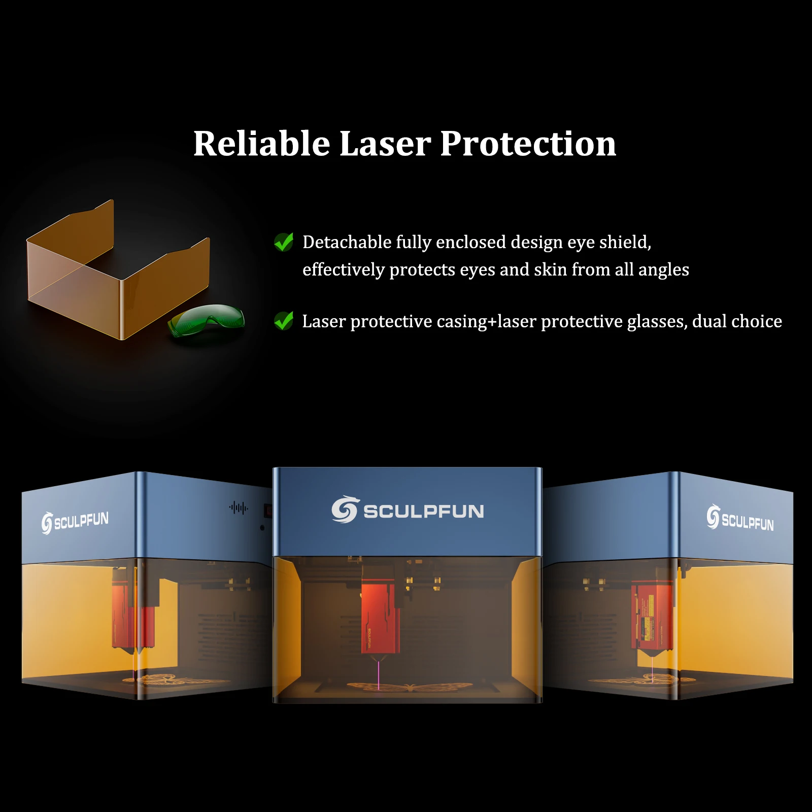 

Sculpfun iCube Pro 10 Вт лазерный гравер с дымовым фильтром температура 130x130 мм область работы кожа деревянный пластик логотип машина с ЧПУ