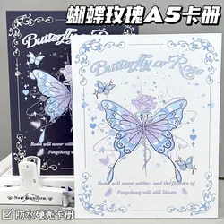 IMYY Rose Butterfly A5 Photocard Holder Kpop Idol Photo Album Photo Card Binder Collect Book Kawaii Album for Photographs 콜렉트북